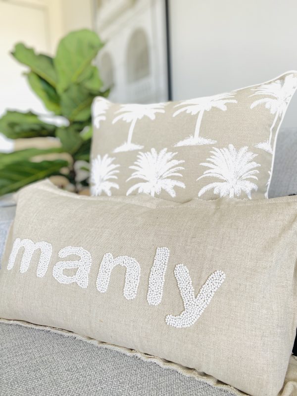 Linen Manly cushion sand