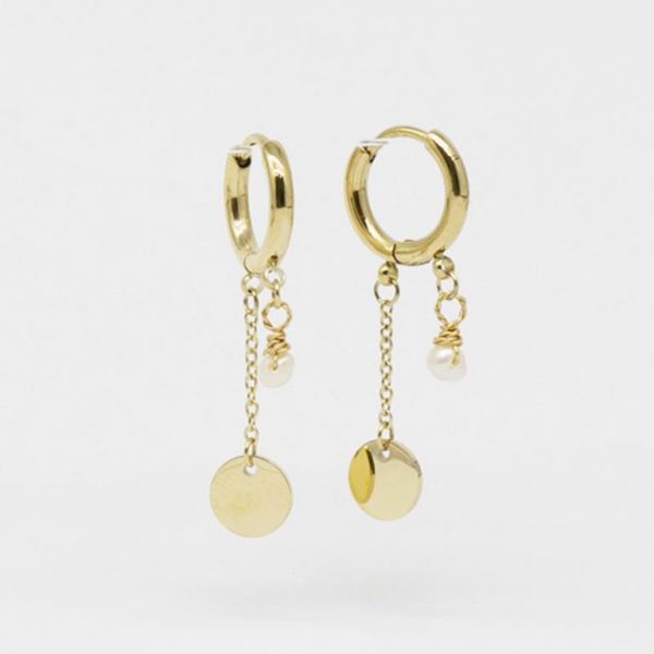 Josephine earrings with mother of pearl bead