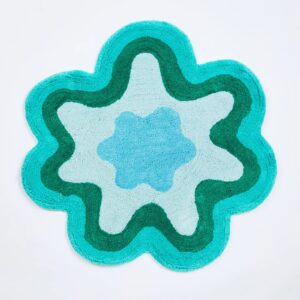 Bonnie and Neil bath mat wave green