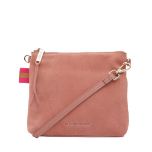 Alexis crossbody dusty pink suede